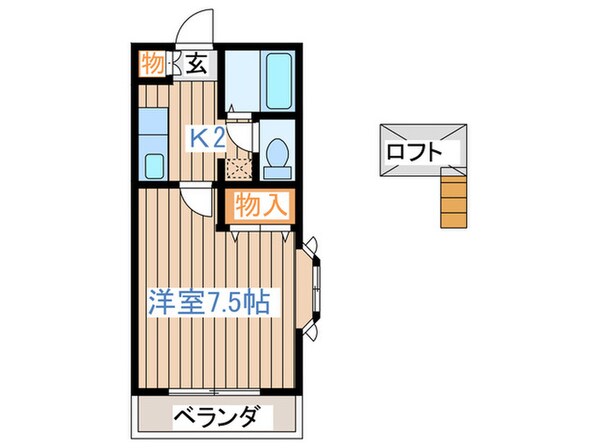 クレインハイツの物件間取画像